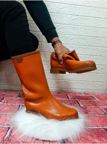 Resim Derby Safi Kauçuk Içi Miflonlu Kaymaz Krep Çizme Uzun 33cm 