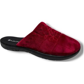 Resim Focux 217-26 Papatya Desenli Kadın Ev Terlik 37-41 Bordo 