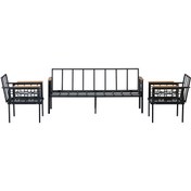 Resim adımshops Balkon-bahçe-kafe Çay Seti Koltuk Oturma Takımı-oturma Grubu (İSKELET) İskelet 