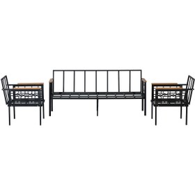 Resim adımshops Balkon-bahçe-kafe Çay Seti Koltuk Oturma Takımı-oturma Grubu (İSKELET) İskelet 