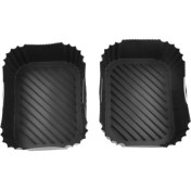 Resim 2 Pcs Hava Fritöz Aksesuarları Seti Hava Fritöz Silikon Sepet Fırın Fırın Tepsisi Silikon Pot Astarı Buharlayıcı Kavurma Rafı (Yurt Dışından) 