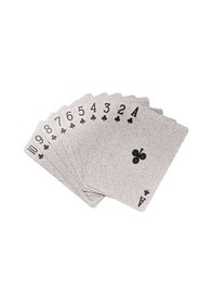 Resim Silver Joker iskambil Kağıdı Plastik Su Geçirmez Oyun Kağıdı Cin884slv 