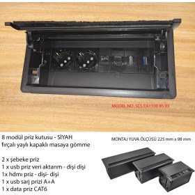 Resim Scs Pazar Masa Için Priz Kutusu Gömme 