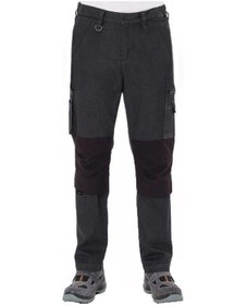 Resim Şensel Kot İş Pantolonu Gri-Siyah -54E6537- Esnek Likralı Gri - Siyah 