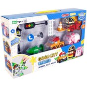 Resim Nessiworld POLI ZR-913 Robocar Poli Gogo City Seri Ambar,Roy,Mark Oyun Seti 