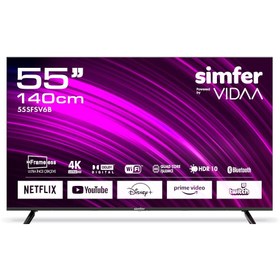 Resim Simfer 55SFSV6B 55" 140 Ekran VIDAA Smart LED 4K ULED Televizyon 