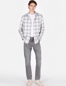 Resim Straight Fit Düşük Bel Düz Paça Erkek Black Denim Jean Fermuarlı Pantolon Colin's