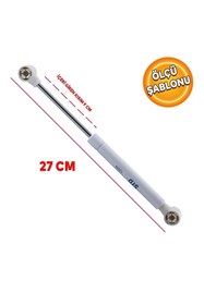 Resim Badem10 Dolap Kapak Gazlı Amortisörü Pistonu Kapak Kapağı Hidroliği (27 CM 100N) 