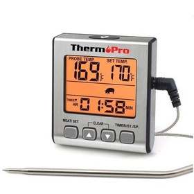 Resim ThermoPro Dijital Problu Et Barbekü Gıda Termometresi 
