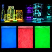 Resim 10g/torba Seçilen Koyu Ortam Tozu Luminöz Pigment Lehçe ve Epoksi Reçine Boyama Malzemesi için 