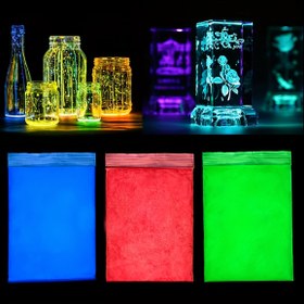 Resim 10g/torba Seçilen Koyu Ortam Tozu Luminöz Pigment Lehçe ve Epoksi Reçine Boyama Malzemesi için 