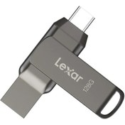 Resim Wezone Lexar D400 128gb Usb 3.1 Çift Bağlantı Usb-c/usb-a Flash Bellek - Hızlı Transfer, Veri Yedekleme, Metal Kasa 