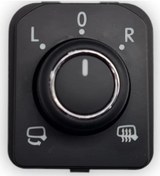 Resim VW Caddy 21-24 Dış Yan Ayna Ayar Düğmesi Otomatik Krom 3G0959565C 