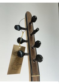 Resim Telli Çalgı Yapım Kısa Sap 41,5 Tekne Yaprak Kelebek Profesyonel Bağlama 