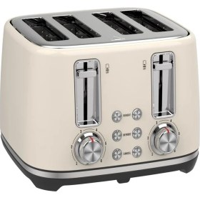 Resim Berghoff Gem Concept 4 Dilim Ekmek Kızartma Makinesi – 1800 W, Çift Kontrol Paneli | Vanilya Krem 