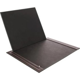 Resim 2k 4713 Sümen Takımı Deri Tek Parça Kapaklı Pad Sümen 55X40 Cm, Kahve 