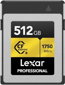 Resim Lexar LCXEXPR512G-RNENG 512 GB Gold Serisi Cfexpress Type B Hafıza Kartı 