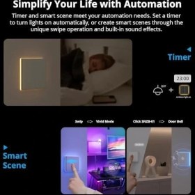 Resim Storemax Tx Akıllı Dokunmatik Duvar Anahtarı 4 Kanallı 