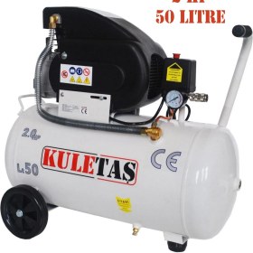 Resim Badem10 Kuletaş Hava Kompresörü 50 Litre Kompresör 2 Hp 8 Bar 