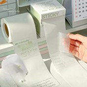 Resim 150 Şeffaf Yapışkan Notlar Çıkarılabilir Yazılabilir Tam Yapışkanlı Hızlı Kuruyan Etiketler Basit Öğrenci Yüksek Değerli Not Etiketleri Ofis ve Okul için Uygun 