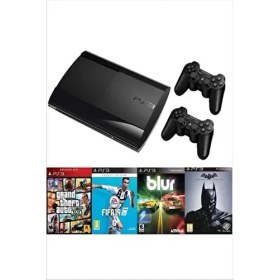 Resim Playstation 3 Süper Slim 500 GB + 2 Kablosuz Kol + 55 Dijital Oyun 