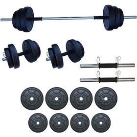 Resim Moccastyle 35 Kg Halter Seti Dambıl Seti Ağırlık Ve Vücut Geliştirme Aleti 35 Kg MS-YAY-DMB35 