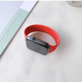 Resim Apple Uyumlu Watch 38mm Kordon Silikon Solo Loop Large Kordon 