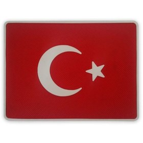 Resim Compax Kaymaz Torpido Pedi Torpido Üzeri Kaydırmaz Ped Türk Bayrağı Baskılı 