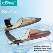 Resim ZYZHE Dayanıklı ABS Balıkçılık Çubuğu Kapağı - IsofiLower Legg Çubukları için Koruyucu Başlık Kapağı, Çarpışma ve Kaymazlık ile Kılavuz Halka Koruma 