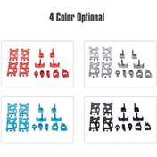 Resim Besthome1 Wltoys 144001 Alüminyum Eşyalar: Ön-arka Sünger Kolu, Tekerlek Tabanı, Kırmızı C Kolu 