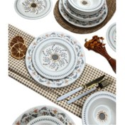 Resim Porser Sunflower Yemek Takımı 6 Kişilik 24 Parça BNS24YKPRS1061 Karışık Desenli 