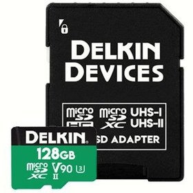 Resim Delkin Devices 128GB Power UHS-II V90 microSDXC Hafıza Kartı 