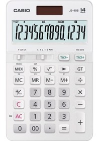 Resim Casio JS-40B-WE Beyaz Profesyonel 14 Hane Masa Üstü Hesap Makinesi 
