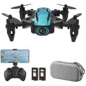 Resim Teltree Cs02 Katlanabilir Mini Drone - 4k Kamera, Uzaktan Kumanda, Çift Pil Ve Taşıma Çantası 