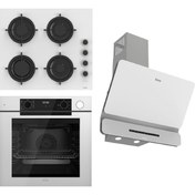 Resim Ferre Steamart-Fryart-Sılentart Serisi Beyaz Set (CS206-FA + QEP64CB +D081-SA) - Emaye Izgara 