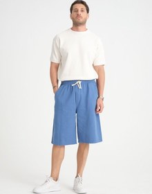 Resim Baggy Fit Bermuda & Şort İndigo - İndigo / M 
