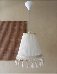 Resim N-19 Krem Organze Yatak Odası Çocuk Ve Bebek Odası Avize Krem 