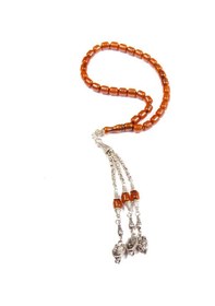 Resim Burhan Sağlam Fıçı Kesim 8x7 Mm Özel Seri Osmanlı Benzetme Sıkma Kehribar 29 Cm Alpaka Püsküllü Tesbih Bs24404 