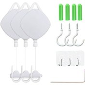 Resim Htc Vive Pro/oculus Rift/oculus Quest Link/oculus Quest 2 Geri Çekilebilir Tavan Kasnağı Vr Kablo Yönetim Sistemi İçin Mftde 3 Adet - Beyaz Beyaz 