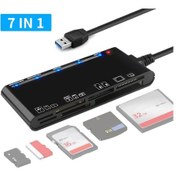 Resim Cr7 Usb 3.0 Çok İşlevli Kart Okuyucu Cf Xd Ms Sd Tf Kart Okuyucu Mac / Windows / Linux İçin 