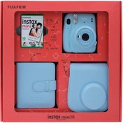 Resim Instax Mini 11 Fotoğraf Makinesi - Çanta - Kare Albüm - 10lu Film ve Renkli Özel Kutulu Set Beyaz 