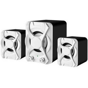 Resim Kablolu Bilgisayar Subwoofer Hoparlörler 5W + 3W * 2 Set Bas Takviyesi Stereo 2.1 Pc Telefonu Hoparlörler Için Hoparlörler | Bilgisayar Hoparlörleri Siyah (Yurt Dışından) 