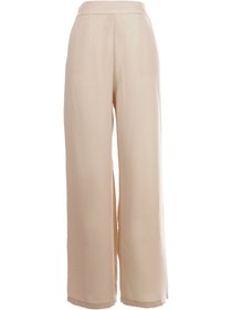 Resim Modiva Minimalist Geniş Paça Kadın Pantolon - Yüksek Bel - Günlük - Bej / 42 