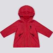 Resim U.S. Polo Assn. Kız Bebek Kırmızı Bebek Mont 