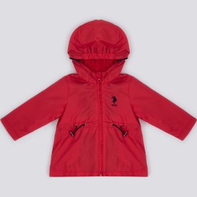 Resim U.S. Polo Assn. Kız Bebek Kırmızı Bebek Mont 