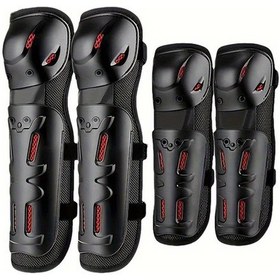 Resim Hightower Proshield Diz Dirsek Koruyucu Seti - Rüzgar Geçirmez Termal 4 Parça Kırmızı 