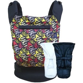 Resim Babalinbaby Rengarenk Yenidoğan Ergonomik Kanguru 