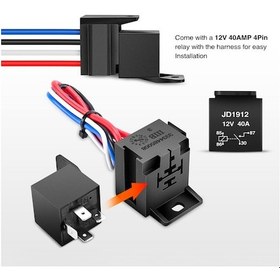 Resim 2 İn 1 12v Araba Yarışı Ateşleme Anahtarı Paneli, Anahtar Ve Motor Çalıştırma Düğmesi Ve Röle Kablo Demeti İle 