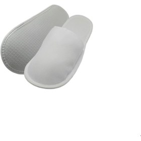 Resim Spasarf Tek Kullanımlık Terlik Standart Havlu Önü Kapalı- 25 Adet 