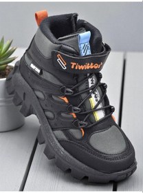 Resim Twittoys 390u Ortopedik Taban Lastikli Cırtlı Kız Çocuk Bot Erkek Çocuk Bot Unisex Çocuk Bot Füme-portakal 